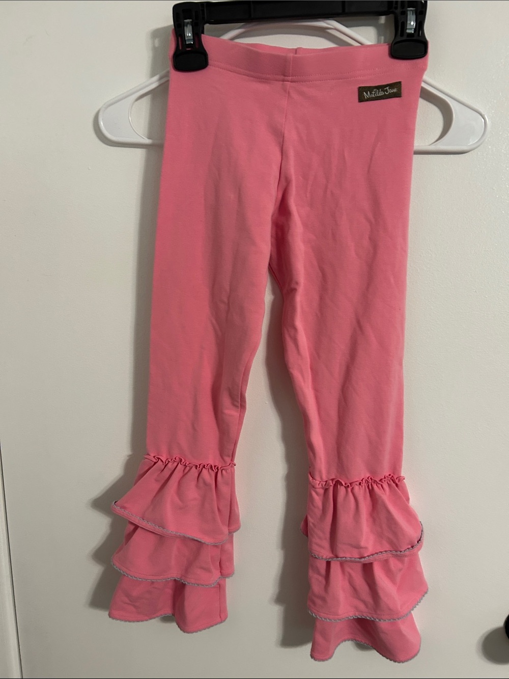 Matilda Jane Pink Ruffle Leggings for Girls